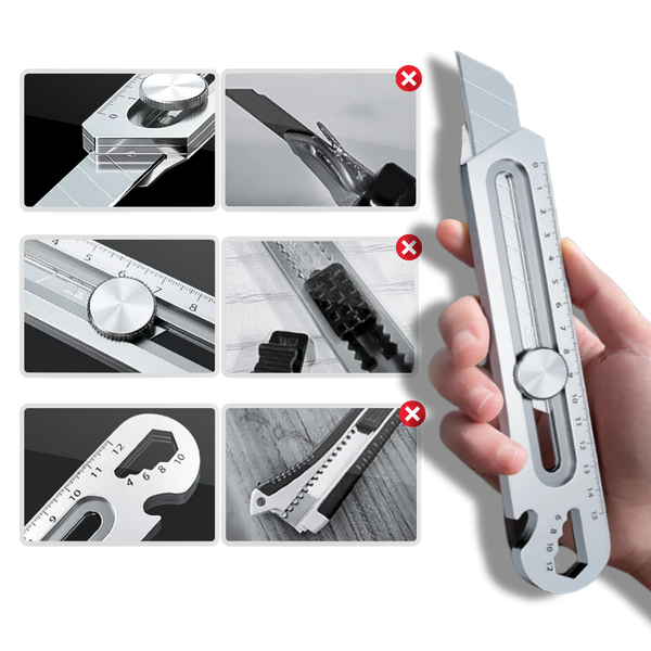 Premium Retractable Box Cutter With Safety Lock And Ergonomic Grip