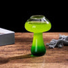 Whimsical Mushroom Shaped Cocktail Glass With Sturdy Stem for Unique Bar