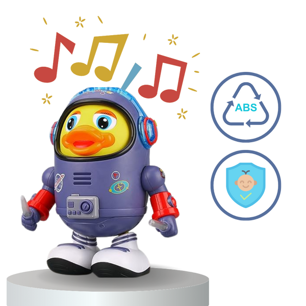 Educational Musical Duck Toy With Lights For Toddlers