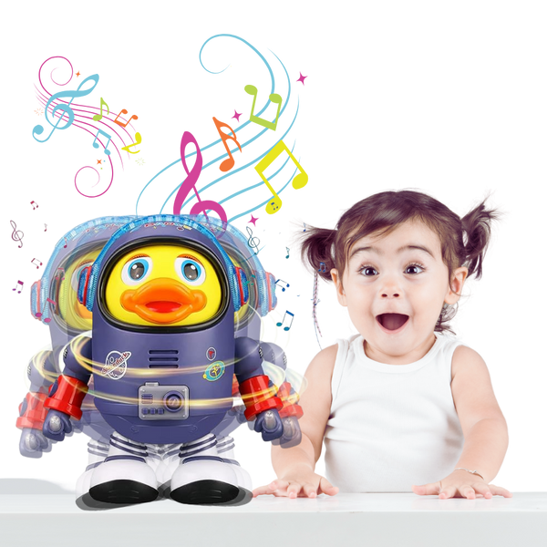 Educational Musical Duck Toy With Lights For Toddlers