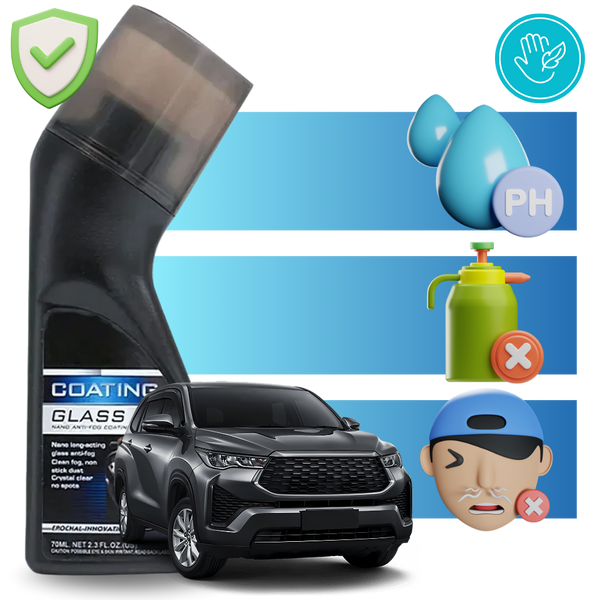 Windshield Cleaner With Nano Coat For Fog Free Rain Repellent Clarity