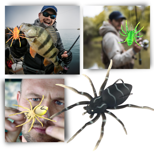Lifelike Movement Spider Lures for Freshwater and Saltwater Fishing