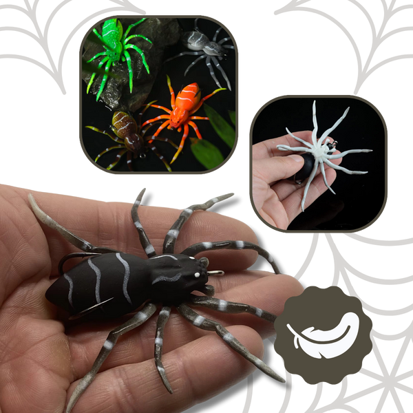 Lifelike Movement Spider Lures for Freshwater and Saltwater Fishing