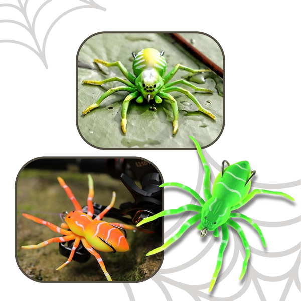 Lifelike Movement Spider Lures for Freshwater and Saltwater Fishing