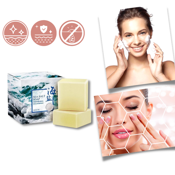 Goat Milk Sea Salt Acne Relief Soap For Oily And Hydrated Skin