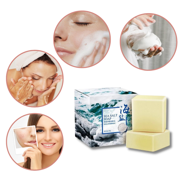Goat Milk Sea Salt Acne Relief Soap For Oily And Hydrated Skin