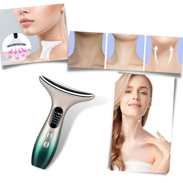 Neck and Face Photon Therapy Beauty Device for Firming and Lifting