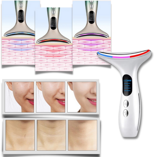 Neck and Face Photon Therapy Beauty Device for Firming and Lifting