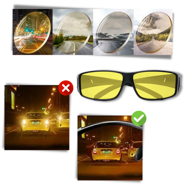 Glare Reducing Night Driving Glasses for Clear Vision