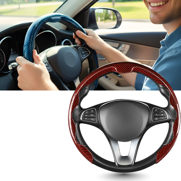 Carbon Fiber Steering Wheel Cover For Superior Grip And Comfort