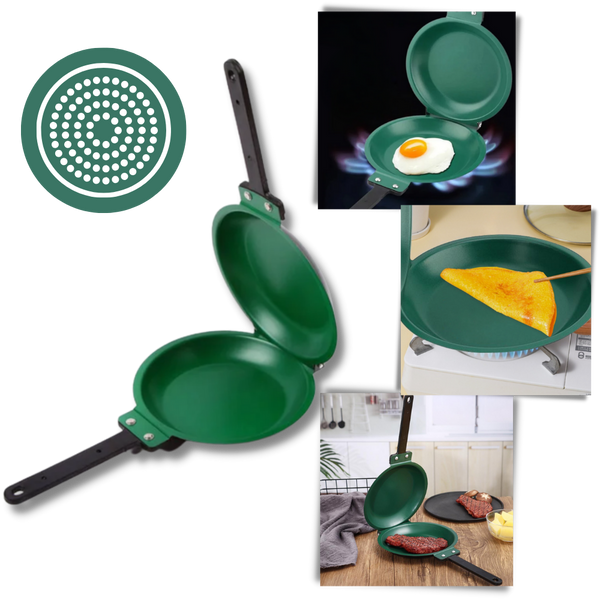 Nonstick Double Sided Pan For Quick Flips And Easy Cleanup