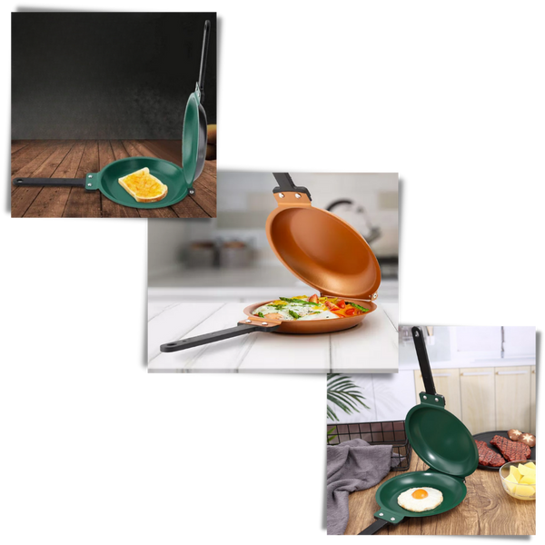 Nonstick Double Sided Pan For Quick Flips And Easy Cleanup
