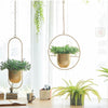 Modern Minimalist Iron Hanging Plant Pot Metal Indoor Outdoor Decor