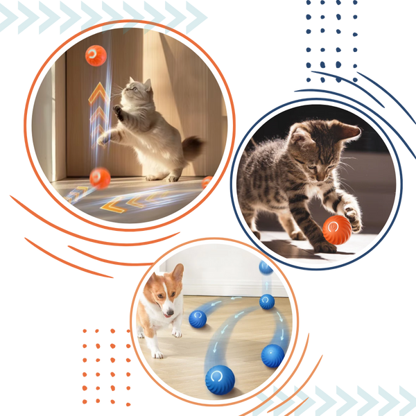 Smart Obstacle Avoidance Dog Ball With Rechargeable Battery