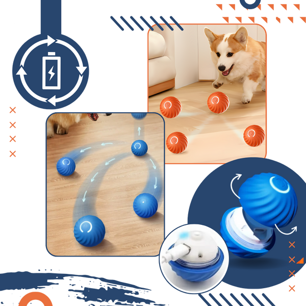 Smart Obstacle Avoidance Dog Ball With Rechargeable Battery