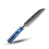 Atlantic Blue Japanese Knife Set With Damascus Design And Razor Sharpness