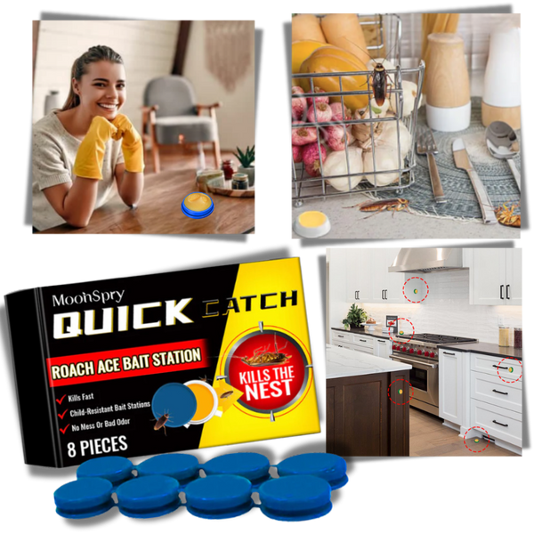 Odorless Roach Gel Traps For Safe, Slow-Acting Elimination