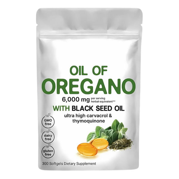 Oregano Oil And Black Seed Immunity Softgels For Immune Support