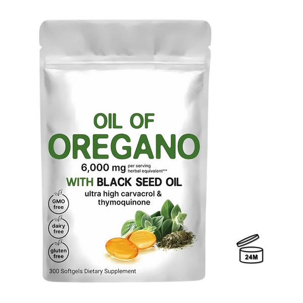 Oregano Oil And Black Seed Immunity Softgels For Immune Support