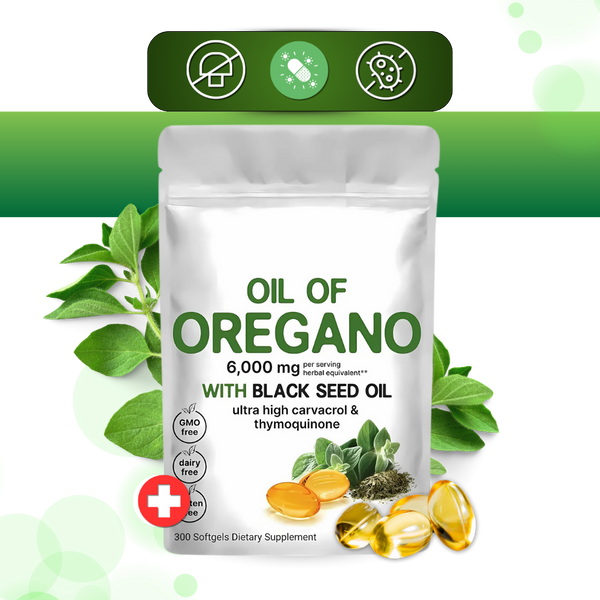 Oregano Oil And Black Seed Immunity Softgels For Immune Support