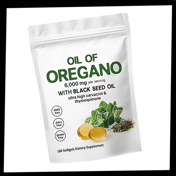 Oregano Oil And Black Seed Immunity Softgels For Immune Support