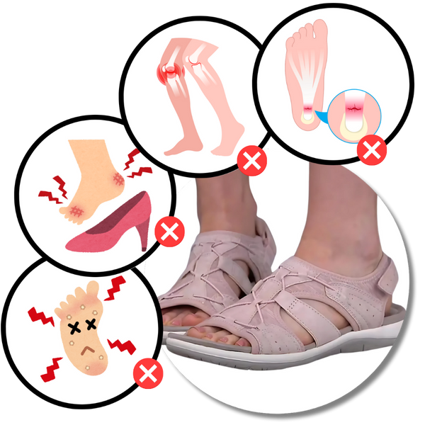 Orthotic Sandals With Ergonomic Sole For Pain Relief And Support