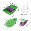 Four Piece Sponge Point And Decorative Paint Roller Kit For Precise Edges