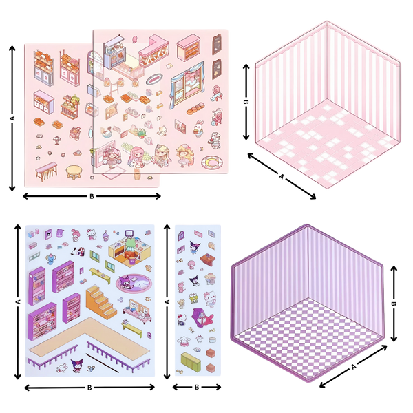 Pastel Home Tales Sticker Set for Journaling and Scrapbooking