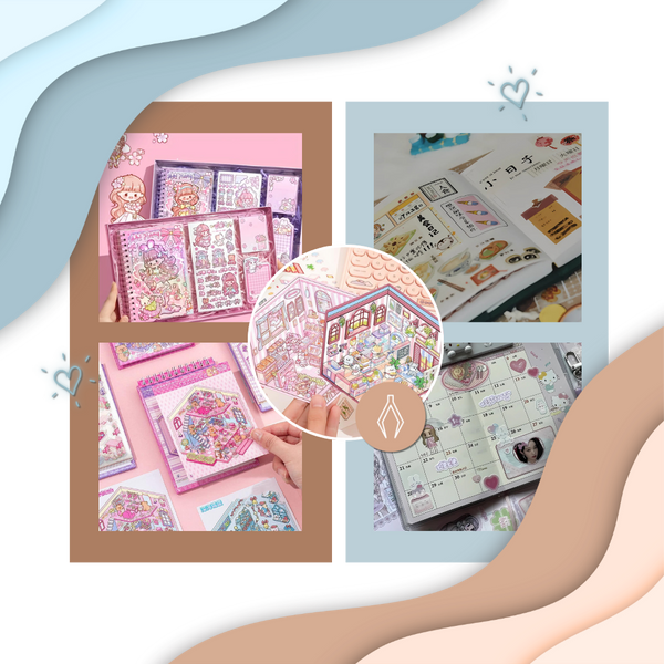 Pastel Home Tales Sticker Set for Journaling and Scrapbooking