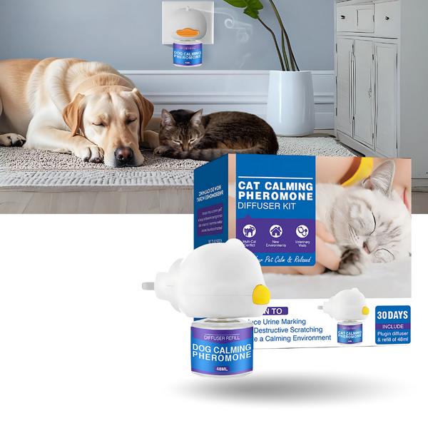 Calming Odorless Pheromone Diffuser For Cats And Dogs Eases Anxiety