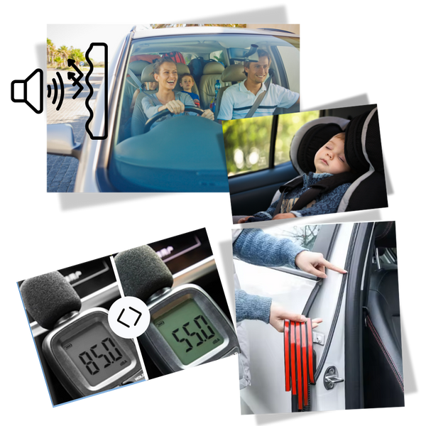 Universal Fit Car Soundproof Weather Strip For Noise Reduction