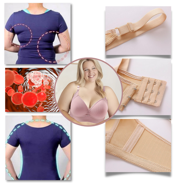 Plus-Size Wireless Push-Up Bra With Seamless Comfort And Lift