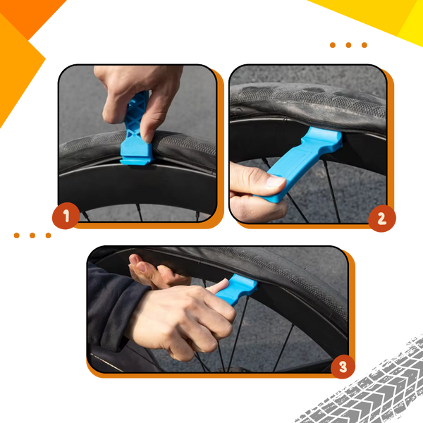 Bike Tire Lever Tool With Ergonomic Grip For Quick Damage Free Tire Changes