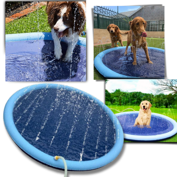 Portable Dog Splash Pad for Easy Setup and Cooling Fun and Agility