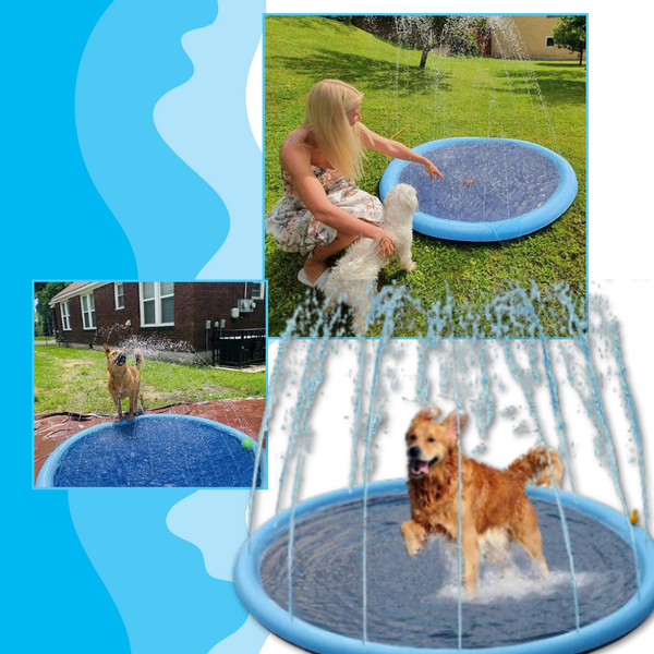 Portable Dog Splash Pad for Easy Setup and Cooling Fun and Agility