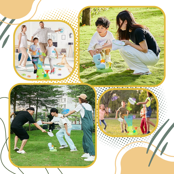Portable Flying Disk Toy for Outdoor Fun and Hand-Eye Coordination