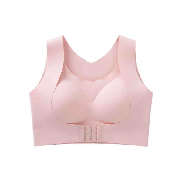 Seamless Front-Closure Bra for Natural Lift and Posture Support