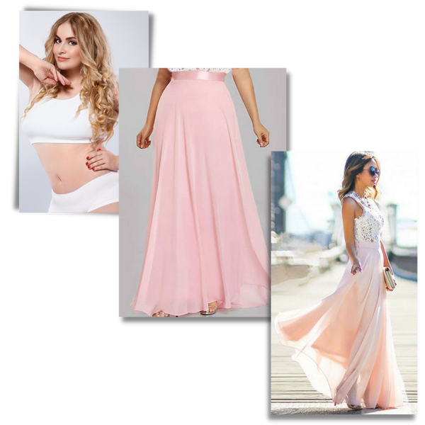 Graceful Lace Chiffon Dress With Empire Waist For Timeless Style