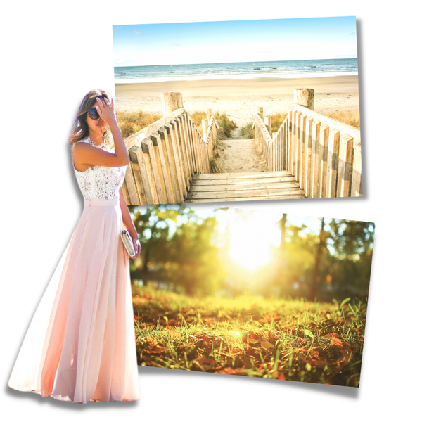 Graceful Lace Chiffon Dress With Empire Waist For Timeless Style