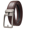 Hole-Free Cowhide Belt With Auto Buckle And Adjustable Fit