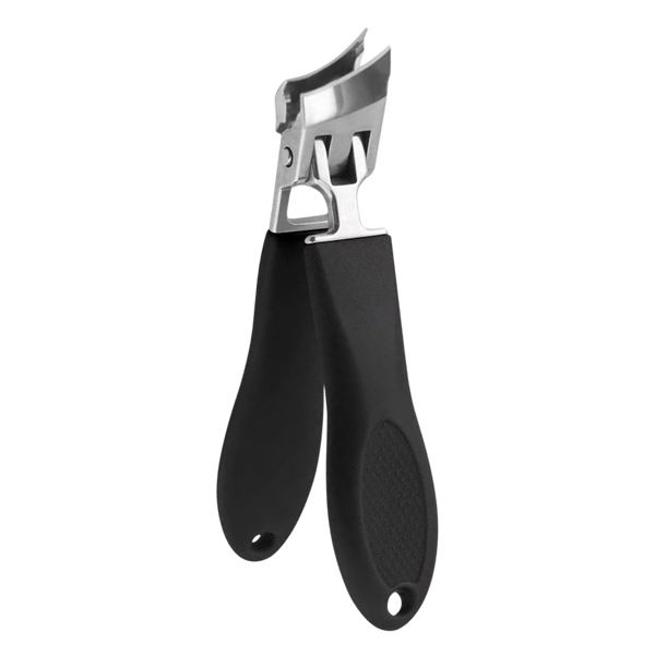Wide Jaw Nail Clipper With Angled Blade For Thick Nails And Ergonomic Grip