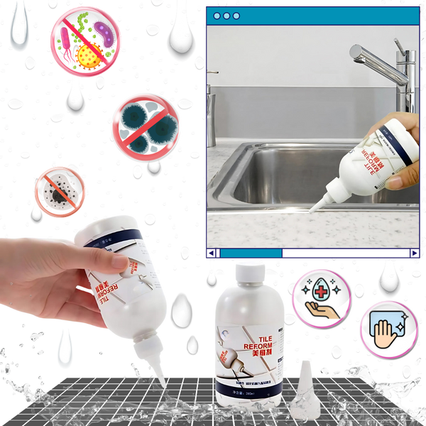 Grout Repair Sealant for Tiles Waterproof and Mold Resistant Finish