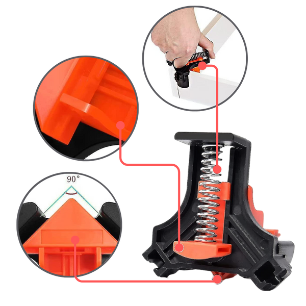 Precision Wood Clamp Kit for Effortless Alignment and Strong Grip