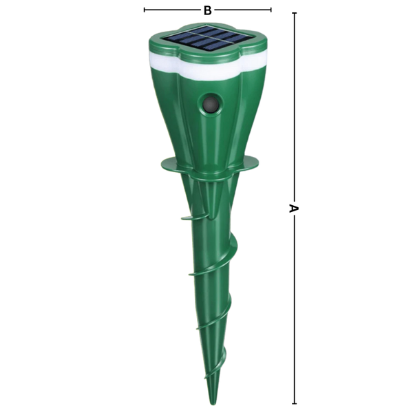 Solar Seismic Pest Repellent for Moles and Voles, Weatherproof and Safe