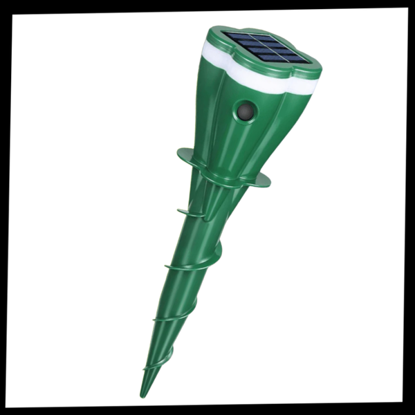 Solar Seismic Pest Repellent for Moles and Voles, Weatherproof and Safe