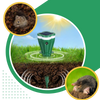 Solar Seismic Pest Repellent for Moles and Voles, Weatherproof and Safe