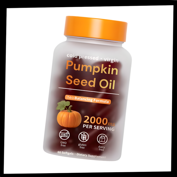 Pumpkin Seed Oil Softgels Cold Pressed For Hair Health And Vitality