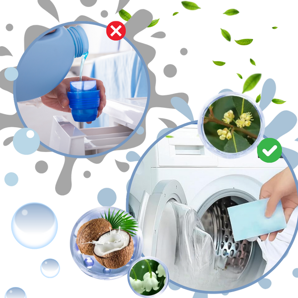Eco Laundry Sheets For Fast Dissolving Hypoallergenic Clean