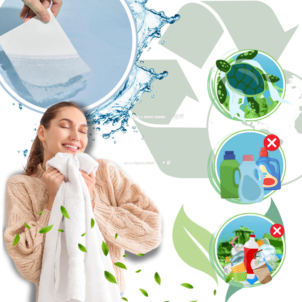 Eco Laundry Sheets For Fast Dissolving Hypoallergenic Clean