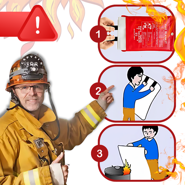 Premium Emergency Fire Blanket For Quick Mess-Free Fire Suppression
